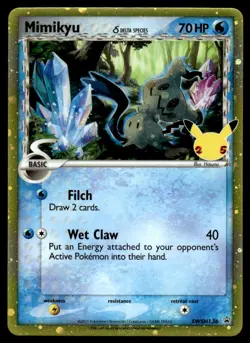2021 Black Star Promo Celebrations Mimikyu Basic/Rare Secret #SWSH136 - Image 1