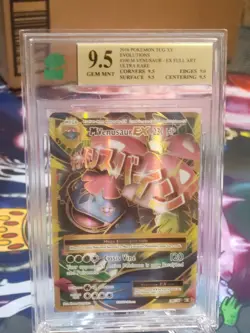 Pokemon TCG XY Evolutions M Venusaur EX 100/108 Full Art Ultra Rare Mnt Grad 9.5 - Image 3