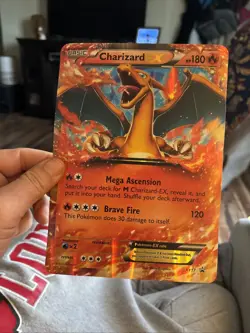 Pokemon Charizard EX XY17 OVERSIZED/JUMBO XY Holo Black Star Promos NMMT #gin300 - Image 1