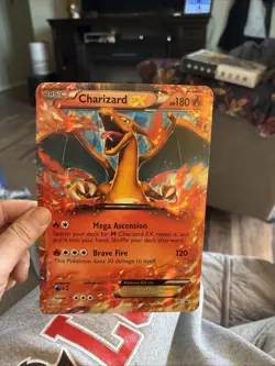 Pokemon Charizard EX XY17 OVERSIZED/JUMBO XY Holo Black Star Promos NMMT #gin300 - Image 2