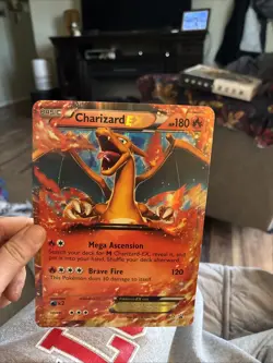 Pokemon Charizard EX XY17 OVERSIZED/JUMBO XY Holo Black Star Promos NMMT #gin300 - Image 3