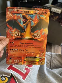 Pokemon Charizard EX XY17 OVERSIZED/JUMBO XY Holo Black Star Promos NMMT #gin300 - Image 4