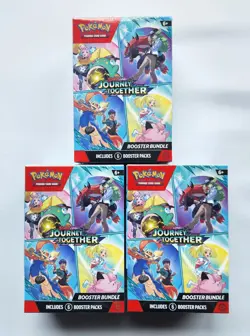 Journey Together Booster Bundle Boxes X3 Pokemon Scarlet & Violet - NEW & SEALED - Image 1