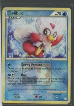 Delibird Crosshatch Holo | HGSS 39/123 League Promo | Pokemon Karte EN NM 2010 - Image 1