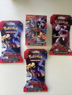 Pokemon Destined Rivals Booster Bundle + 3 Destin Rivals BOOSTER PACKS - Image 1