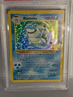 2021 Pokemon Blastoise 2/102 Celebrations: Classic Collection PSA 9 MINT - Image 2