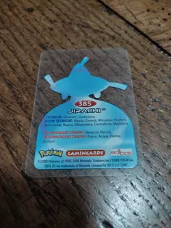 Jirachi 385 Pokemon Lamincards Edibas - ITA - GOOD - Image 2