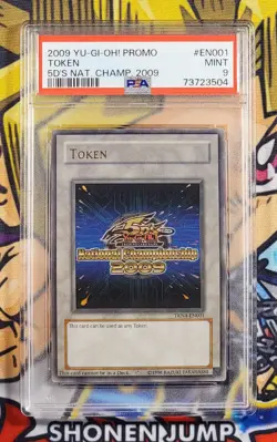 2009 5D's National Championship Token PSA 9 Mint YUGIOH TKN4-EN001 Ultra Rare - Image 1