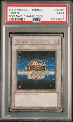 2009 5D's National Championship Token PSA 9 Mint YUGIOH TKN4-EN001 Ultra Rare - Image 2