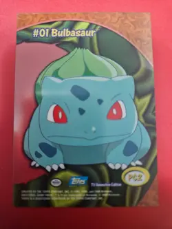 #01 Bulbasaur Topps Pokemon Card - Image 2