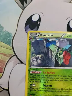 Roserade 15/124 Reverse Holo Rare BW Dragons Exalted Pokemon Card - NM W10 - Image 5