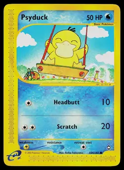 Pokemon Card - Psyduck Aquapolis 104/147 Non Holo - Image 1