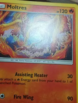 MP Pokemon Card Moltres 38/214 Lost Thunder Battle Academy - Image 5