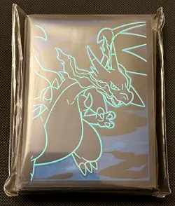 Charizard Card Sleeves - Sealed Pack from Mega Evolution Phantasmal Flames ETB - Image 1