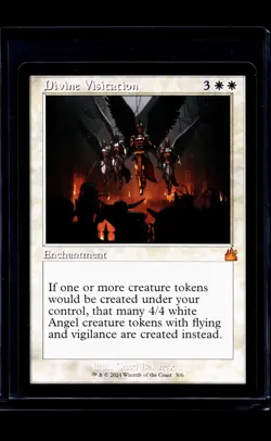 MTG Magic The Gathering RVR Ravnica Remastered Retro Frame 306 Divine Visitation - Image 1