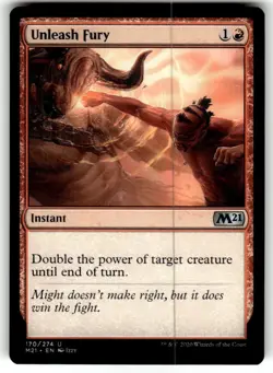 Unleash Fury Core Set 2021 Regular MTG NM - Image 1