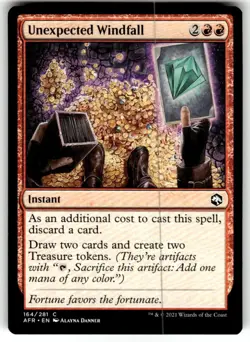 Unexpected Windfall Adventures in the Forgotten Realms Regular MTG NM - Image 1