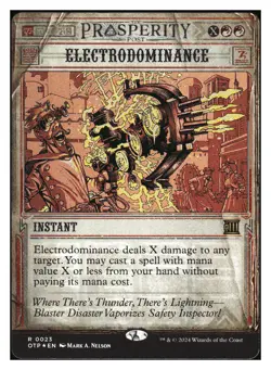Electrodominance (showcase)(foil) Thunder Junction MTG - NM+ *Mythic Relics* - Image 1