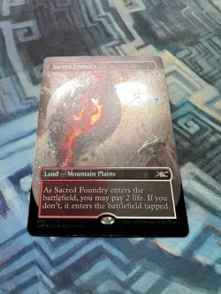 MTG Borderless Galaxy Foil Sacred Foundry NM Unplayed Unfinity - Image 2