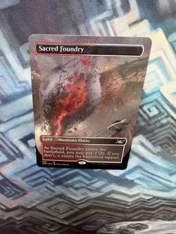 MTG Borderless Galaxy Foil Sacred Foundry NM Unplayed Unfinity - Image 3
