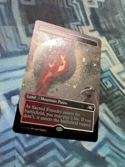 MTG Borderless Galaxy Foil Sacred Foundry NM Unplayed Unfinity - Image 5