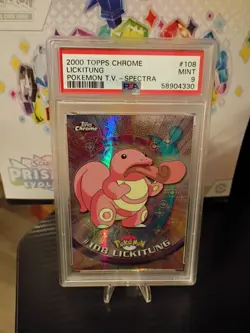 2000 Topps Pokemon TV Animation Series 2 #108 Lickitung PSA 9 Mint - Pop 7 - Image 1