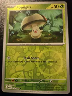 Foongus 010/086 Reverse Holo Common Scarlet & Violet Black Bolt Pokemon TCG - Image 1