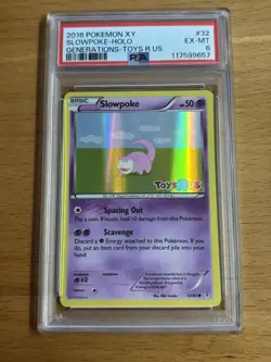 2016 Pokemon XY Generations Toys R US Promo Slowpoke PSA 6 EX-NM - Image 1