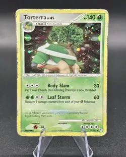 Torterra 17/130 Diamond and Pearl Holo Pokemon TCG 2007 HP 140 - Image 1