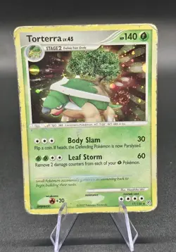 Torterra 17/130 Diamond and Pearl Holo Pokemon TCG 2007 HP 140 - Image 2