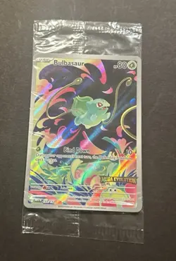 2025 POKEMON MEGA EVOLUTION BULBASAUR ILLUSTRATION RARE PROMO! - Image 1