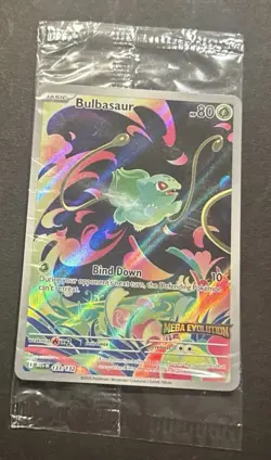 2025 POKEMON MEGA EVOLUTION BULBASAUR ILLUSTRATION RARE PROMO! - Image 4