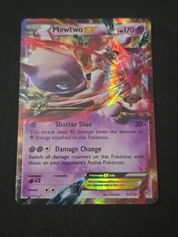 Mewtwo EX 62/162 Breakthrough Ultra Rare Holo Pokemon TCG Near Mint Condition - Image 1