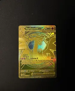 Pokemon TCG Phantasmal Flames Mega Charizard X EX 130/094 - Gold Mega Hyper Rare - Image 1