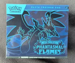 NEW 2025 Pokemon Mega Evolution Phantasmal Flames Elite Trainer Box ETB, IN HAND - Image 1