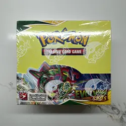 Pokemon TCG SWSH Evolving Skies Booster Box SEALED w/Acrylic Case - Image 2