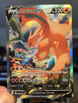 Pokemon TCG Charizard V 154/172 Alternate Art Ultra Rare Brilliant Stars NM/M - Image 1