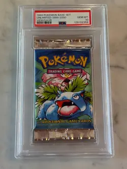 Pokemon 1999-2000 Base Set Unlimited Pack Venusaur GEM MINT PSA 10 - Image 1
