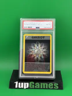 2000 POKEMON ROCKET 1ST EDITION #17 RAINBOW ENERGY-HOLO PSA 8 - Image 1