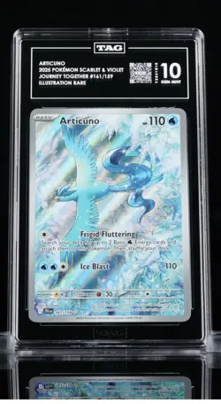 Pokemon Graded Articuno 161/159 Illustration Rare Jour Together TAG 10 Gem Mint - Image 1