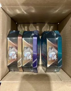Pokemon TCG Triple Whammy Tins Set Collector Tins (Set of 3) Factory Sealed NEW - Image 2