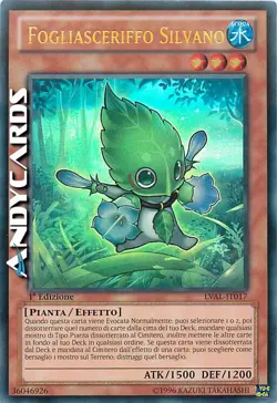 Fogliasceriffo Silvano ☻ Ultra Rara ☻ LVAL IT017 ☻ YUGIOH ANDYCARDS - Image 1
