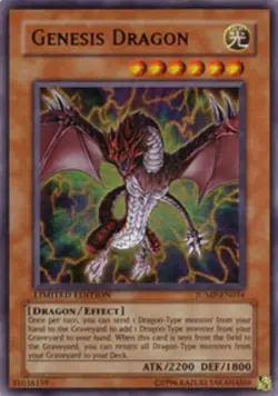 Yugioh! MP Genesis Dragon - JUMP-EN034 - Ultra Rare - Limited Edition Moderately - Image 1