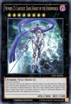 Yugioh! LP Number 23: Lancelot Dark Knight of the Underworld - YZ07-EN001 - Ultr - Image 1