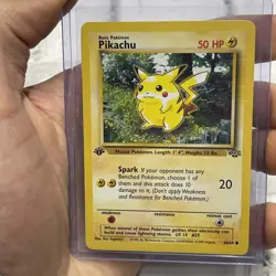 PIKACHU 60/64 1st First Edition Jungle Common Pokemon Card 1999 Wizards NM Vtg - Image 1