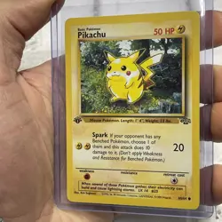 PIKACHU 60/64 1st First Edition Jungle Common Pokemon Card 1999 Wizards NM Vtg - Image 2