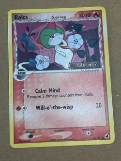 Pokemon TCG Ralts Delta Species 61/101 Common Card Dragon Frontiers Reverse Holo - Image 1