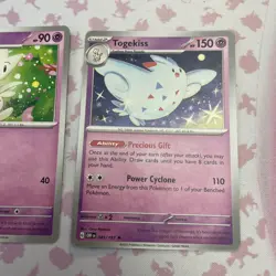 Evolution Lot Togepi, Togetic, Togekiss pokemon cards From Build N Battle Deck - Image 4