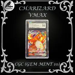 Pokemon Charizard VMAX Starter Set Holo Card CGC 10 Gem Mint Japanese 002/021 - Image 1
