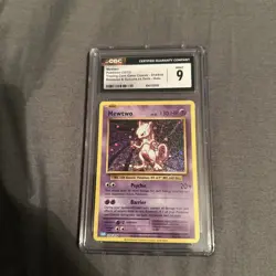 Pokemon Mewtwo TCG Classic Collection Holo Card CLB 014/034 CGC 9 - Image 1